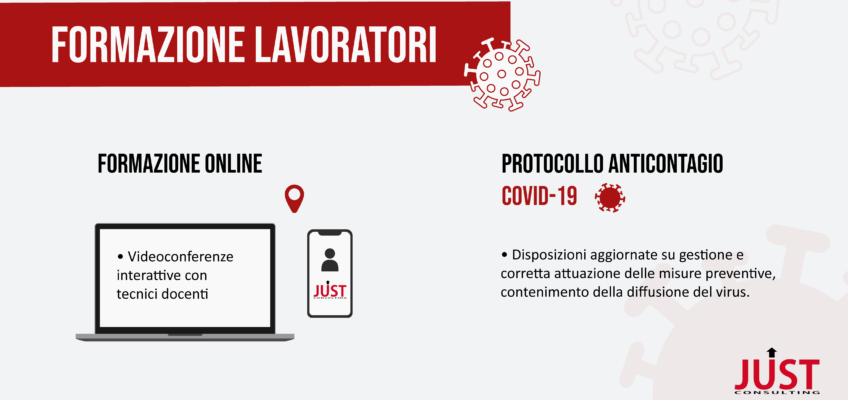 Formazione lavoratori - sicurezza e protocollo anticontagio
