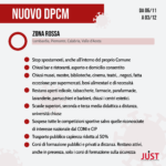 Nuovo Dpcm - Infografica restrizioni zona rossa