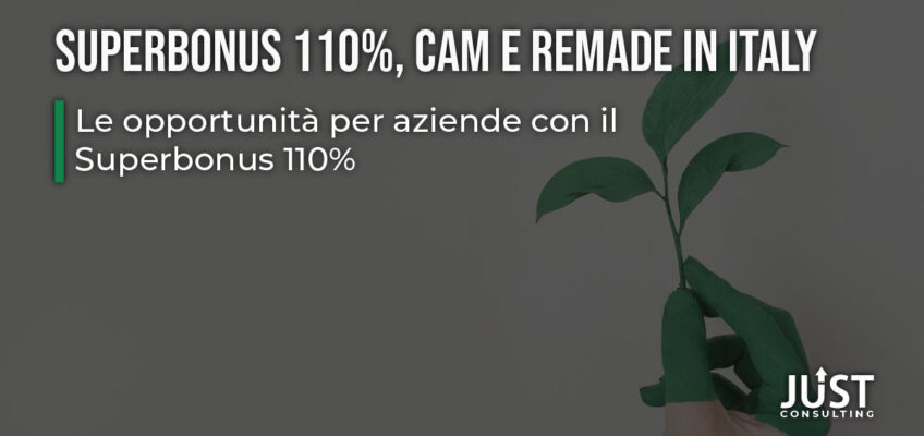 CAM, superbonus, ReMade in Italy, certificazioni ambientali a Bologna, Modena, Ferrara, Emilia-Romagna