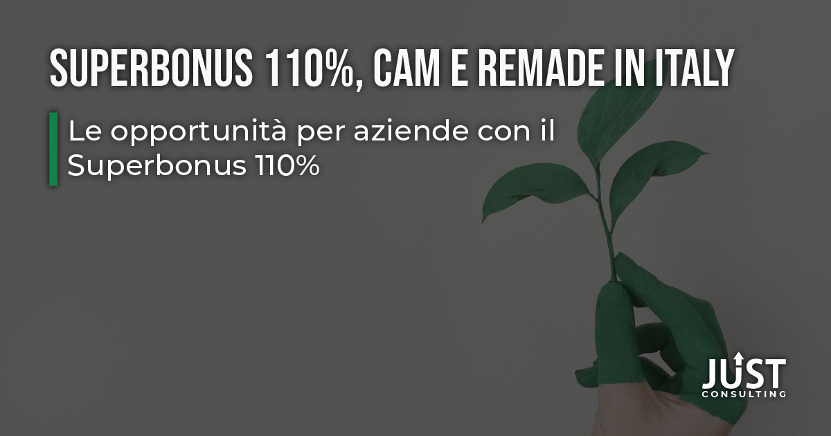 CAM, superbonus, ReMade in Italy, certificazioni ambientali a Bologna, Modena, Ferrara, Emilia-Romagna