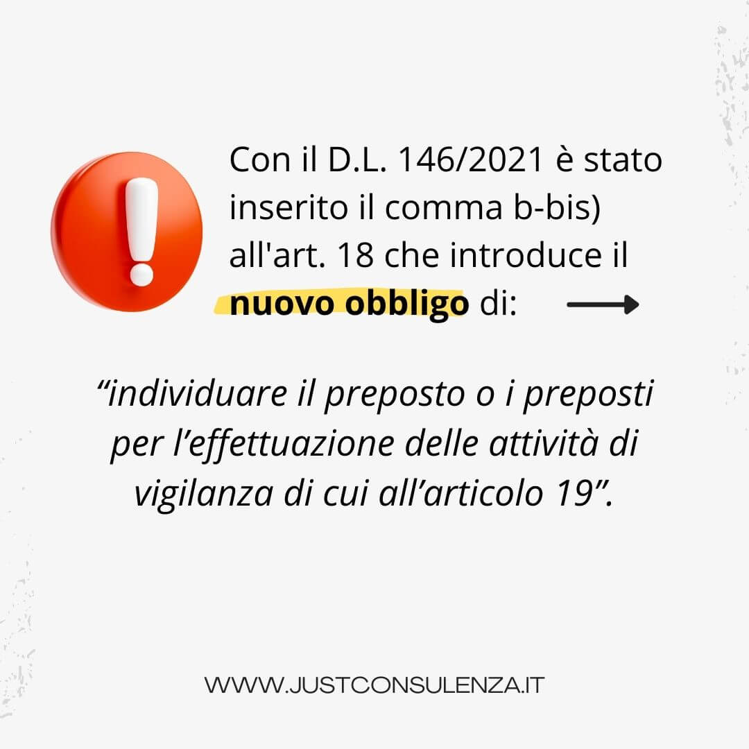 figura del preposto, obblighi sicurezza sul lavoro a Bologna, modena, Ferrara, emilia-romagna