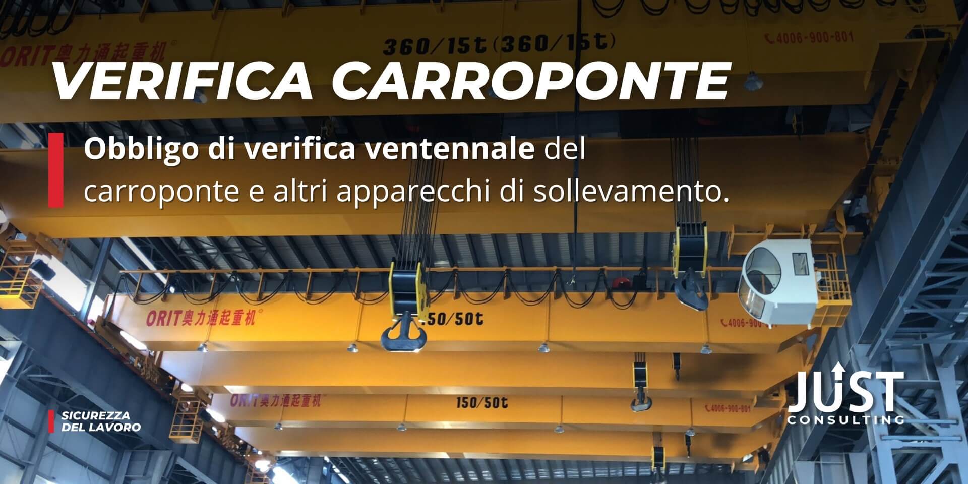 analisi e verifica ventennale carroponte, analisi preliminare attrezzatura da sollevamento, consulenza sicurezza macchine, impianti e attrezzature a Bologna, Modena, Milano, Emilia-Romagna